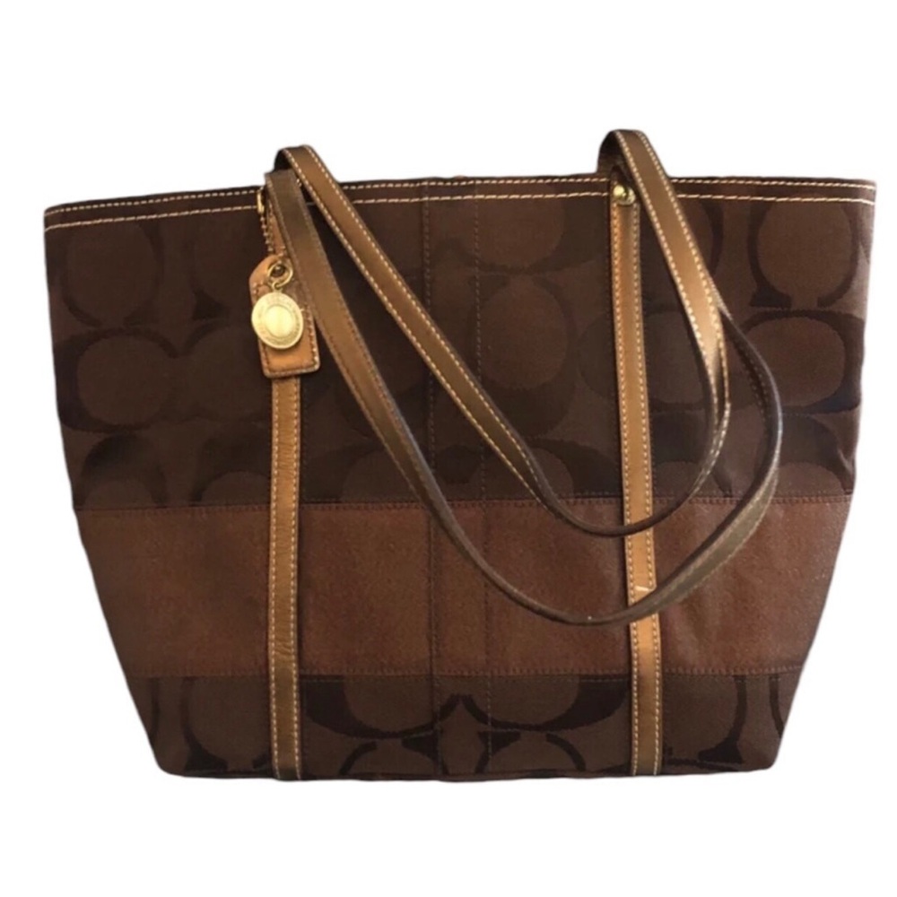 Coach Brown Tote Bag, Vintage